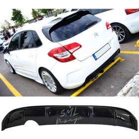 Resim Citroen C4 Difüzör (Plastik) Citröen C4 Arka-Tampon-Difizör-Ek 