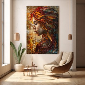 Resim Mozaik Kadın - 70x100 