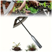 Resim Fochsia El İçi Boş Çapa, Bahçe Çapalama Aleti, Yabani Ot Çapası, Çelik Sertleştirilmiş Bahçe Tarım Aleti 