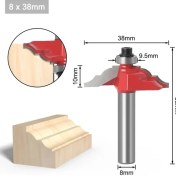 Resim 2Liyao 03 1 Adet 8 mm Shank Freze Kesicisi Ahşap Oyma Ahşap Yönlendirici Bit Düz Uçlu Değirmen Giyotin Temizleme Gömme Trim Köşe Yuvarlak Kapak Kutusu (Yurt Dışından) 