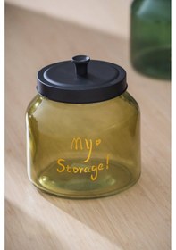 Resim Acar Pierre Metal Kapaklı Kavanoz Seti - 17 Cm Açık Yeşil 