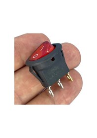 Resim Ic-131-0 Mini Yuvarlak Işıklı Anahtar 220v 3p 