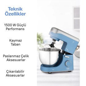 Resim Fakir Arya Mutfak Şefi & Stand Mikser F Blue Mutfak Terazi Hediyeli 