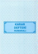 Resim Karar Defteri Numaralı 22x32 40 Yaprak Artlantis Karar Defteri Ka 