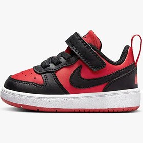 Resim Nike Siyah - Kırmızı Erkek Bebek Yürüyüş Ayakkabısı DV5458-600 COURT BOROUGH LOW TD 