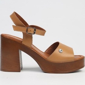 Resim Pierre Cardin Pc-7229 - 3807 Taba-kadın Dolgu Topuk Ayakkabı 001 