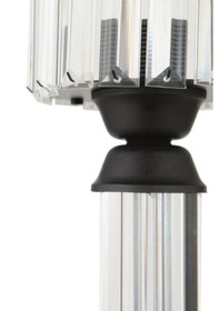 Resim İstanbul Avize Kristal Taşlı Siyah Kasalı Y-12 Siyah Taş Kafalı Abajur 