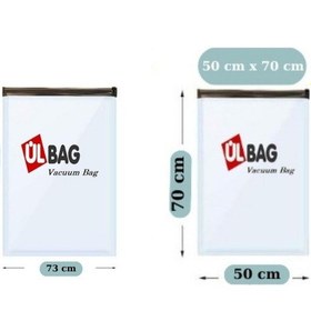 Resim 2'li Vakumlu Hurç Seti - 6 1 Ad. Orta Boy - 1 Ad. Büyük Boy Yastık, Yorgan Vakumlu Poşet Şeffaf 