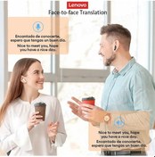 Resim Gm2 Pro Aı Beyaz Lenovo Gm2 Pro Aı Anında Çeviri Kablosuz Kulaklık Sesli Sohbet Kulaklıkları İle Aı Asistanı Düşük Gecikmeli Kulaklıklar 