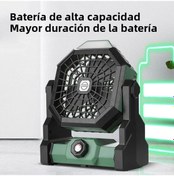 Resim Taşınabilir Şarj Edilebilir Led Fan Kamp Lambası 7800m Usb-turuncu, 