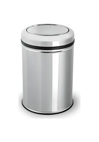 Resim 5 Lt Pratik Kapak Çöp Kovası Metalik 