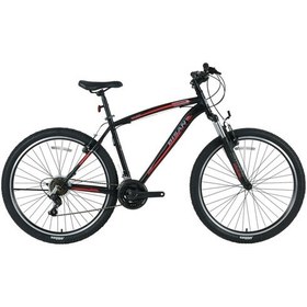 Resim MTS 4600 21 Vites 26 Jant V-Fren MTB 18" 46 CM Siyah Kırmızı Dağ Bisikleti Siyah 