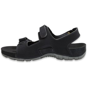 Resim Konfores 1522-9829-2 Tam Anatomik Erkek Sandalet Siyah Çok Renkli 