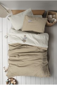 Resim Cotton Box Nakişli Bebek Nevresim Takimi Lamp Bej 