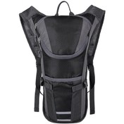 Resim Hidratasyon Sırt Çantası Naylon Dağ Yürüyüşü Sırt Çantası Dış Mekan Su Kesesi Sırt Çantası Bisiklet, Koşu İçin Siyah 