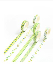 Resim Genel Markalar Washi Desenli Kağıt Bant Seti 5'li 1 Cm X 2 Mt -m1-467 