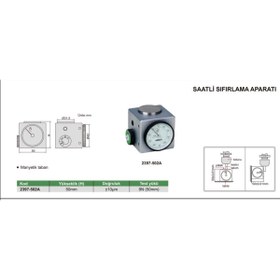 Resim İnsize 2397-502a Saatli Sıfırlama Aparatı 