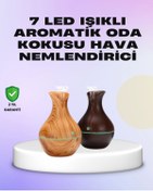 Resim shopwave Ultrasonik Ahşap Desenli 130ml Aromaterapi Difüzör ve Hava Nemlendirici 