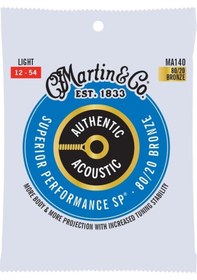 Resim Martin Ca Ma140 Sp 80/20 Bronze Akustik Gitar Teli Light 12-54 