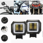 Resim Motosiklet Sis Farı Angelli 2 Adet Set Beyaz 