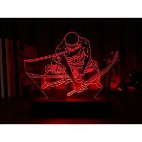 Resim Genel Markalar Roronoa Zoro Anime Masa Lambası, Renkli ve Şık Dekorasyon Parçası 