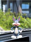 Resim Esey Dizayn Bugs Bunny Araba Dikiz Ayna Süsü - Vantuzlu Cam Süsü 