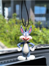 Resim Esey Dizayn Bugs Bunny Araba Dikiz Ayna Süsü - Vantuzlu Cam Süsü 