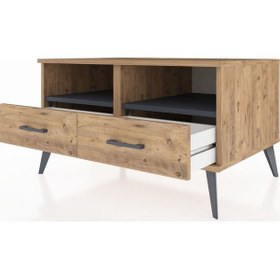 Resim Kronos Şifonyer 2 Raflı 2 Çekmeceli 88x59x48 Çam-antrasit/çam Antrasit/çam 