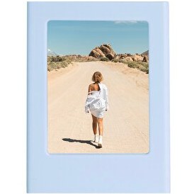 Resim Fujifilm Instax Mini Film Uyumlu Mıknatıslı Mavi Fotoğraf Çerçevesi 