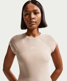 Resim Nike Sportswear Chill Knit Tight Short-Sleeve Ribbed Top 