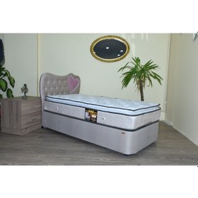 Resim Bengimobilya Baza Başlık Ful Ortopedik Pamuk Pedli Yatak Standart Silini Model 
