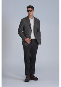 Resim Lufian Andre Spor Erkek Blazer Ceket Slim Fit Kahverengi Kahverengi 112140209100400 Kahverengi 