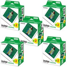 Resim Fujifilm Instax Kare-Square 20'li Film 5'li Set 100 Poz 