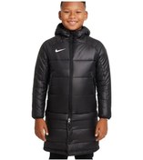 Resim Nike Therma Fit Academy Pro 2in1 Çocuk Siyah Kapüşonlu Mont Dj6363-010 Siyah 