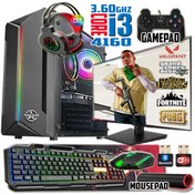 Resim WARBOX Hayro I3 4160 Turbo:3.60ghz 16gb Ram 240gb Ssd 250gb Hdd R7 240-4gb E.kartı 19" Monitör Gaming Pc 