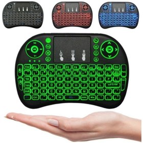 Resim By mia Işıklı Mini Türkçe Karakterli Şarjlı Klavye Mouse Smart Tv Box 