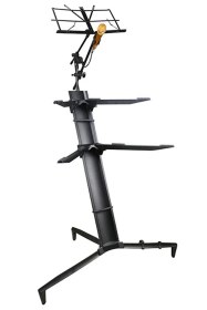 Resim Driton Ds-103 Siyah Profesyonel Mikrofon Ve Nota Standlı Çift Katlı Ultimate Org Standı Sehpası 