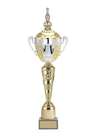 Resim Odak Kupa - Figürlü Kupalar - Bowling / Labut Figürlü Kupalar Fg-088 A - 62 Cm Altın - Beyaz 