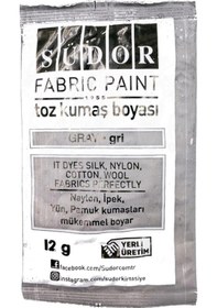 Resim Südor Toz Kumaş Boyası 12Gr Gri 