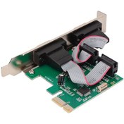 Resim Geeroyoo Pcı-e'den Rs232'ye Çevirici Kart, 2 Adet Com Portu, Wch382 Çipi, 2.5gb/s Hız, Tam Çift Yönlü, Windows/linux Uyumlu, Plug & Play Masaüstü Bilgisayar Genişletme Kartı 