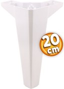 Resim Badem10 Sedir Lüks Mobilya Kanepe Tv Ünitesi Koltuk Ayağı 20 Cm Beyaz Konsol Ayakları 