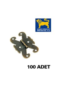 Resim Arslan Mamülleri Süslü Kelebek Menteşe Büyük Eskitme 100 Adet 