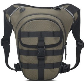 Resim Fortunelane Motosiklet Bacak Çantası Yeşil - Su Geçirmez, 60-150cm Ayarlanabilir, Yansıtıcı, 15x9x28cm Kapasite Yeşil Yeşil 