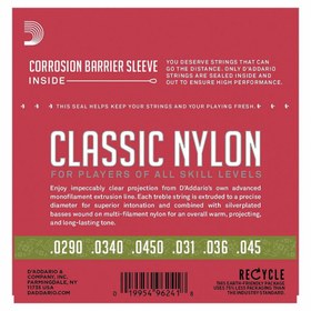 Resim D'Addario EJ27N Classic Nylon Normal Tension 1/2 Klasik Gitar Teli 