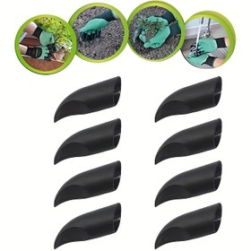 Resim 8 Parça Kazma Pençesi Seti - Dayanıklı Plastik, Bahçe & Meyve Bağı Aksesuarları için Yeniden Kullanılabilir Dikim ve Yabani Otları Temizleme Aracı - Kolay Tutuş - Pil Gerektirmez 