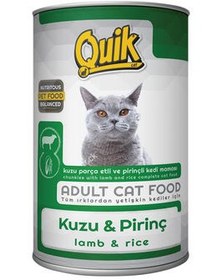 Resim Quik Adult Kuzu Etli Yetişkin Kedi Konservesi 415 Gr 