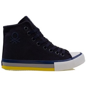 Resim Benetton Lacivert Kadın Uzun Spor Ayakkabı Bn-30189 