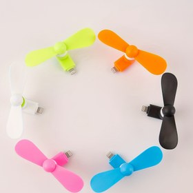 Resim 2 Taşınabilir Mini Telefon Fanı, Android ve Apple Cihazlar için Uygun - Renkli Ayarlanabilir Fan, USB ile Çalışan, İdeal Yaz Serinletme Aracı 