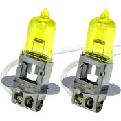 Resim Flösher 12V 55W H3 Süper Sarı Işık Civciv Sarısı Limon Sarısı Ampul Seti 