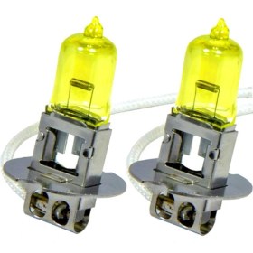 Resim Flösher 12V 55W H3 Süper Sarı Işık Civciv Sarısı Limon Sarısı Ampul Seti 